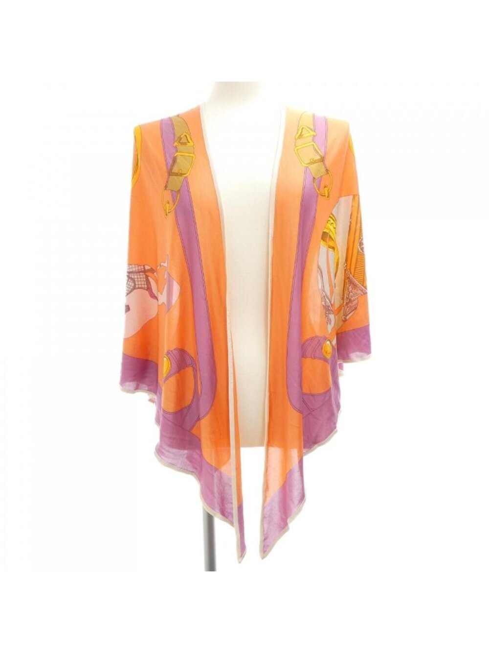 Hermes Stole Scarf Orange